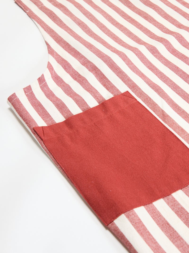 Delantal de cocina estampado Rojo - Kiabi