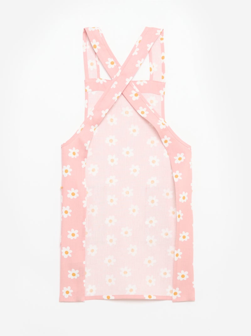 Delantal de cocina japonés estampado para niños Rosa - Kiabi