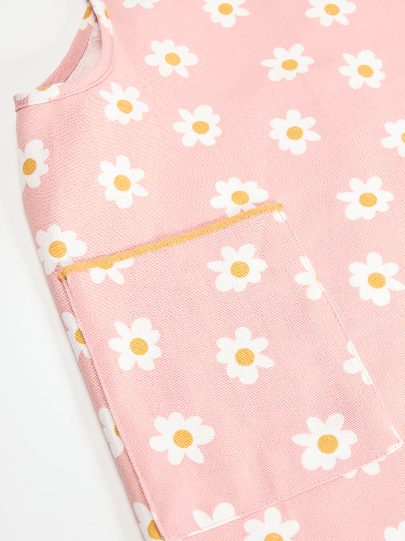 Delantal de cocina japonés estampado para niños Rosa - Kiabi
