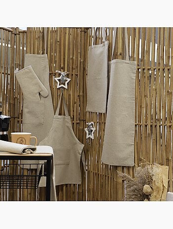 Delantal infantil ajustable de lino LINELLE