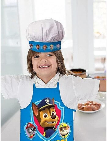 Delantal infantil con gorro de chef Patrulla Canina