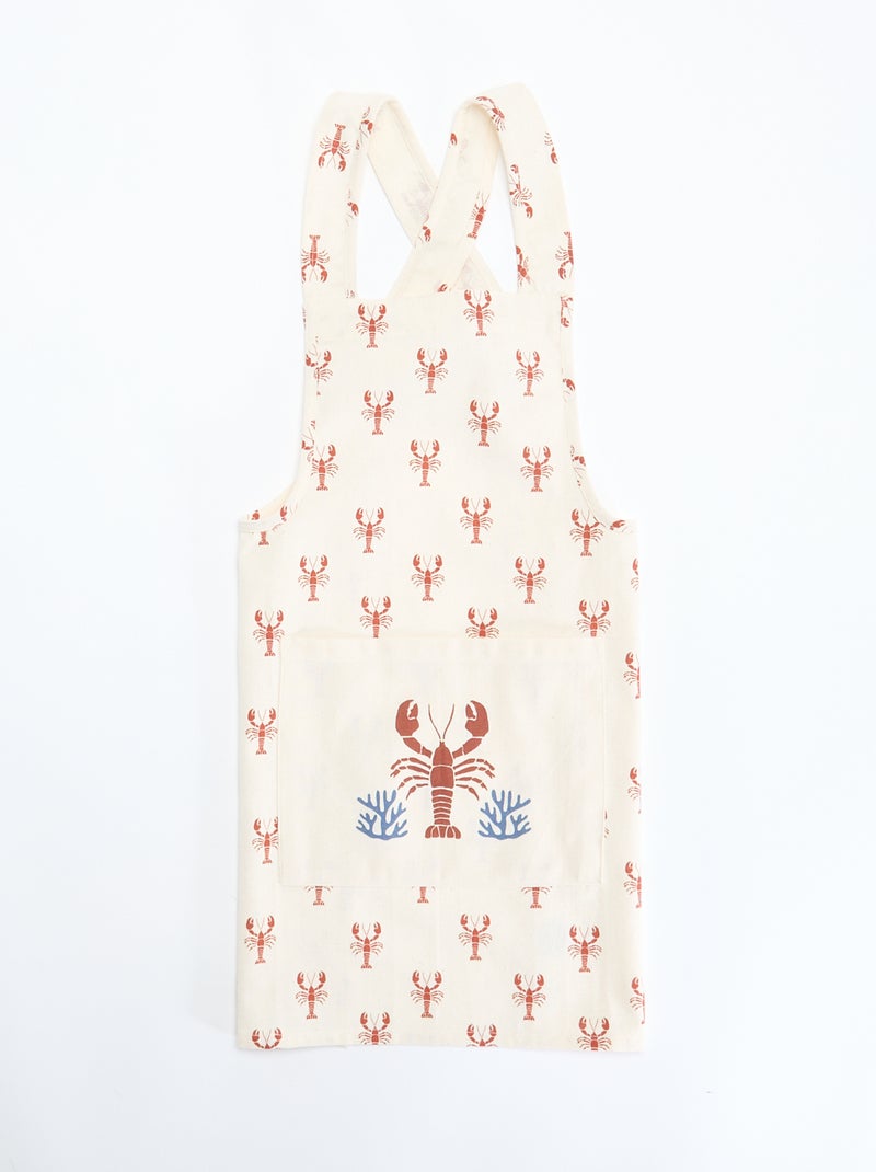 Delantal infantil estampado Beige - Kiabi