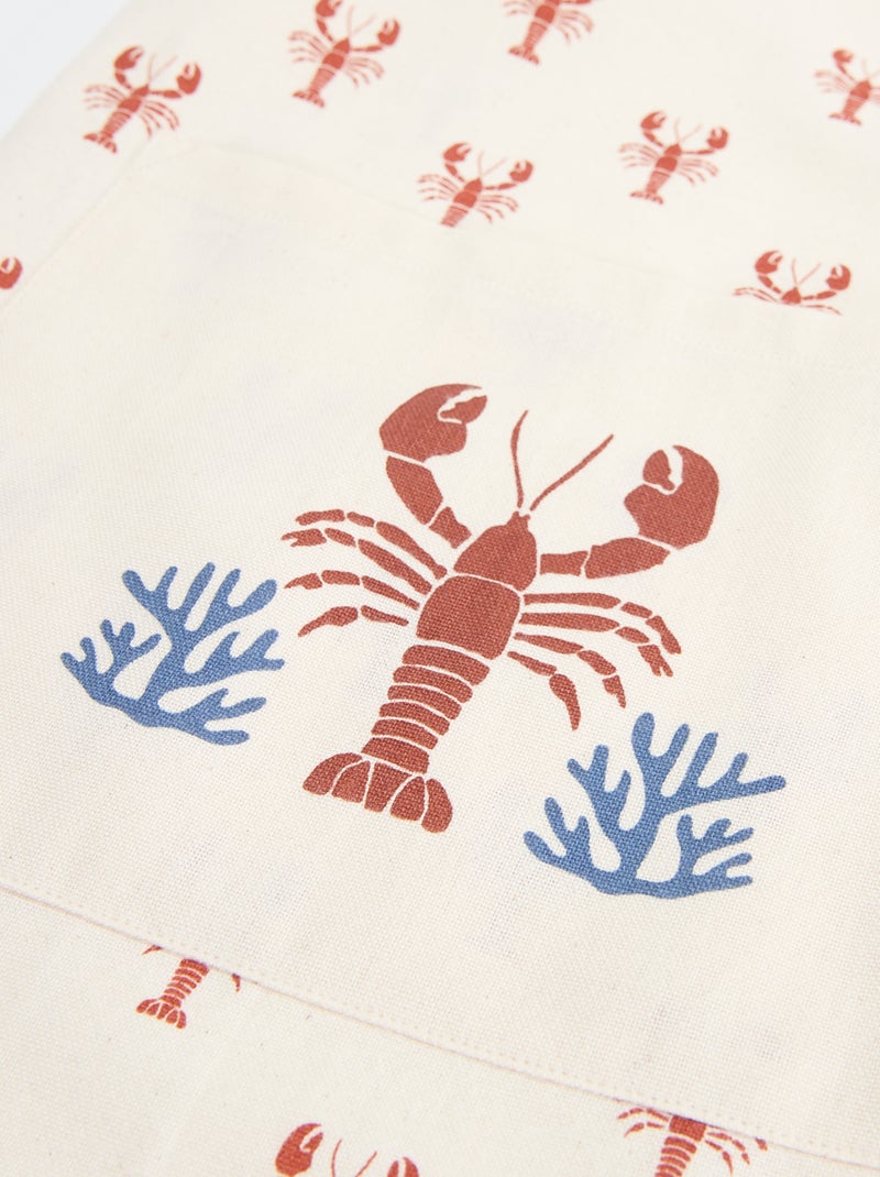 Delantal infantil estampado Beige - Kiabi