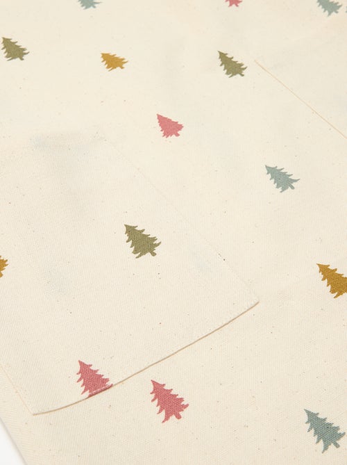 Delantal infantil estampado Navidad en algodón 55x49 cm - Kiabi