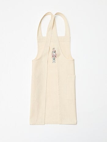 Delantal infantil estampado Navidad en algodón 55x49 cm