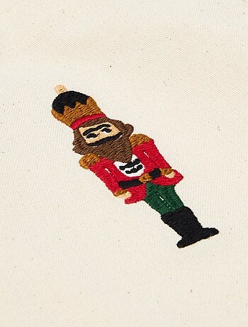 Delantal infantil estampado Navidad en algodón 55x49 cm