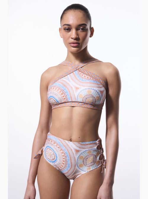 Della top de bikini con estampado étnico y cuello halter penti - Kiabi