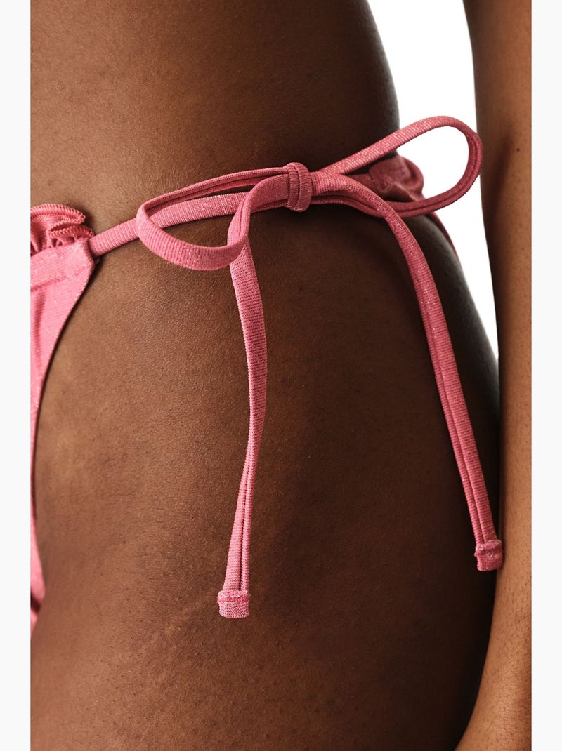 Denisse ruffle braguita de bikini con volantes, tiro medio penti Rosa - Kiabi
