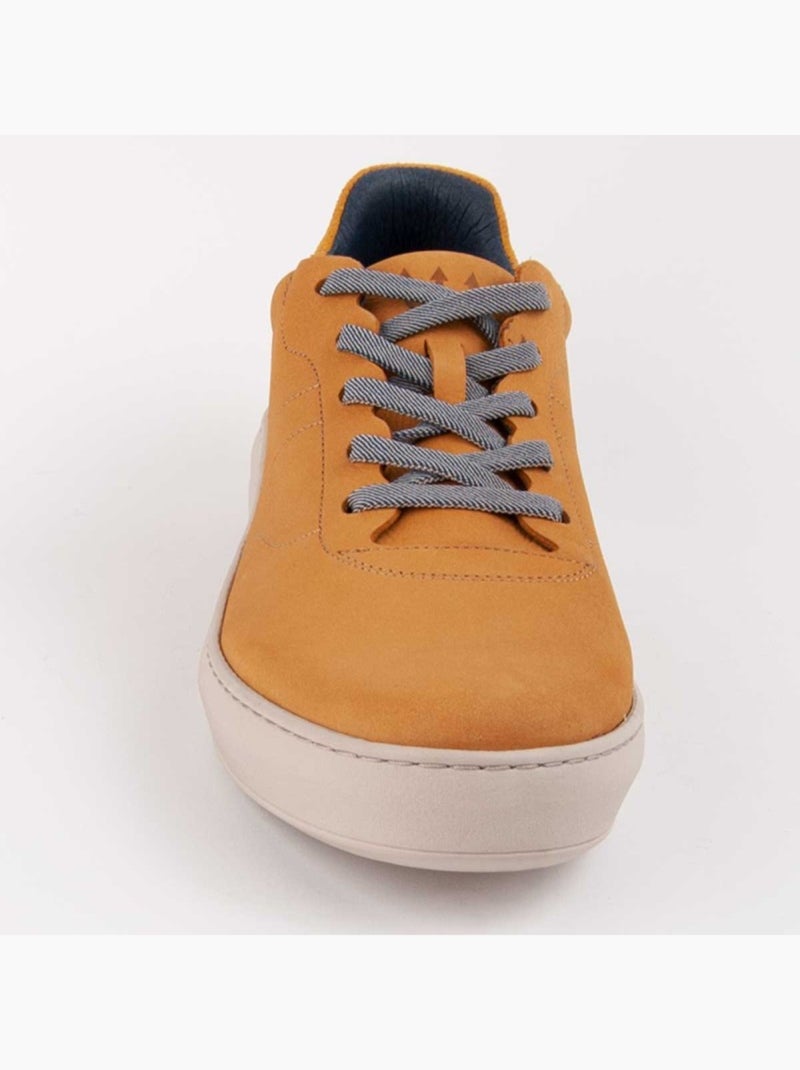 Deportiva Casual Cuero Purapiel Amarillo - Kiabi