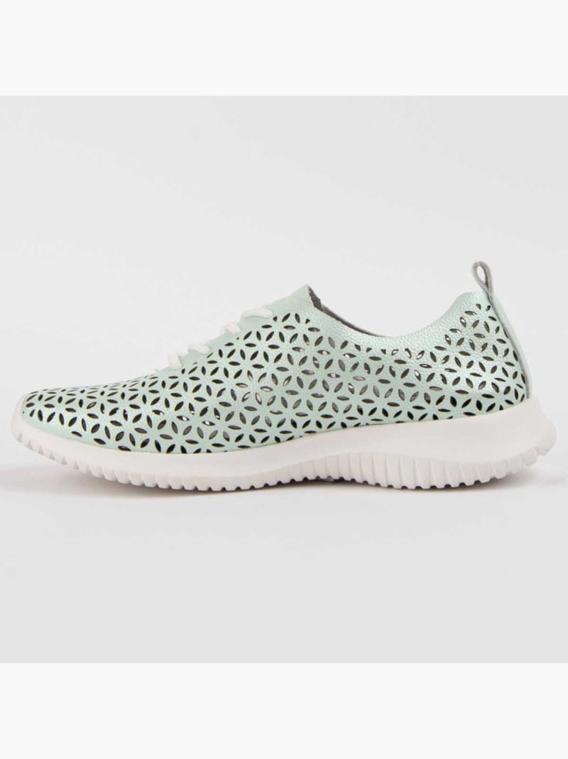 Deportiva Casual Cuero Purapiel Azul - Kiabi