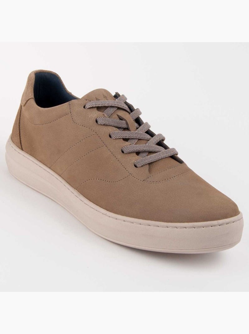 Deportiva Casual Cuero Purapiel Beige - Kiabi