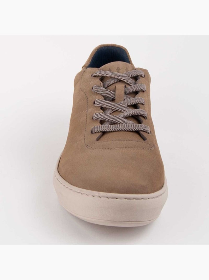 Deportiva Casual Cuero Purapiel Beige - Kiabi