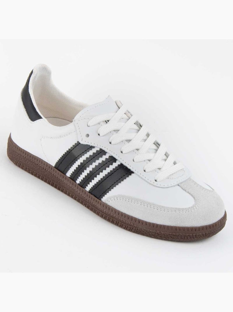 Deportiva Casual Cuero Purapiel Blanco - Kiabi