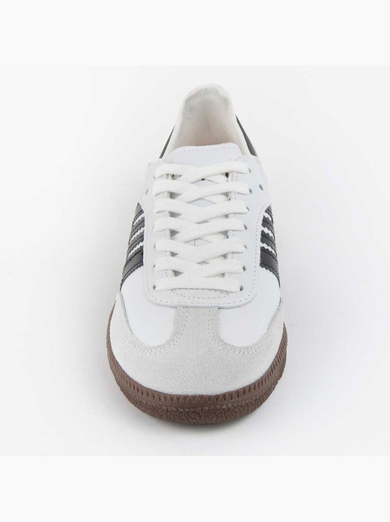 Deportiva Casual Cuero Purapiel Blanco - Kiabi