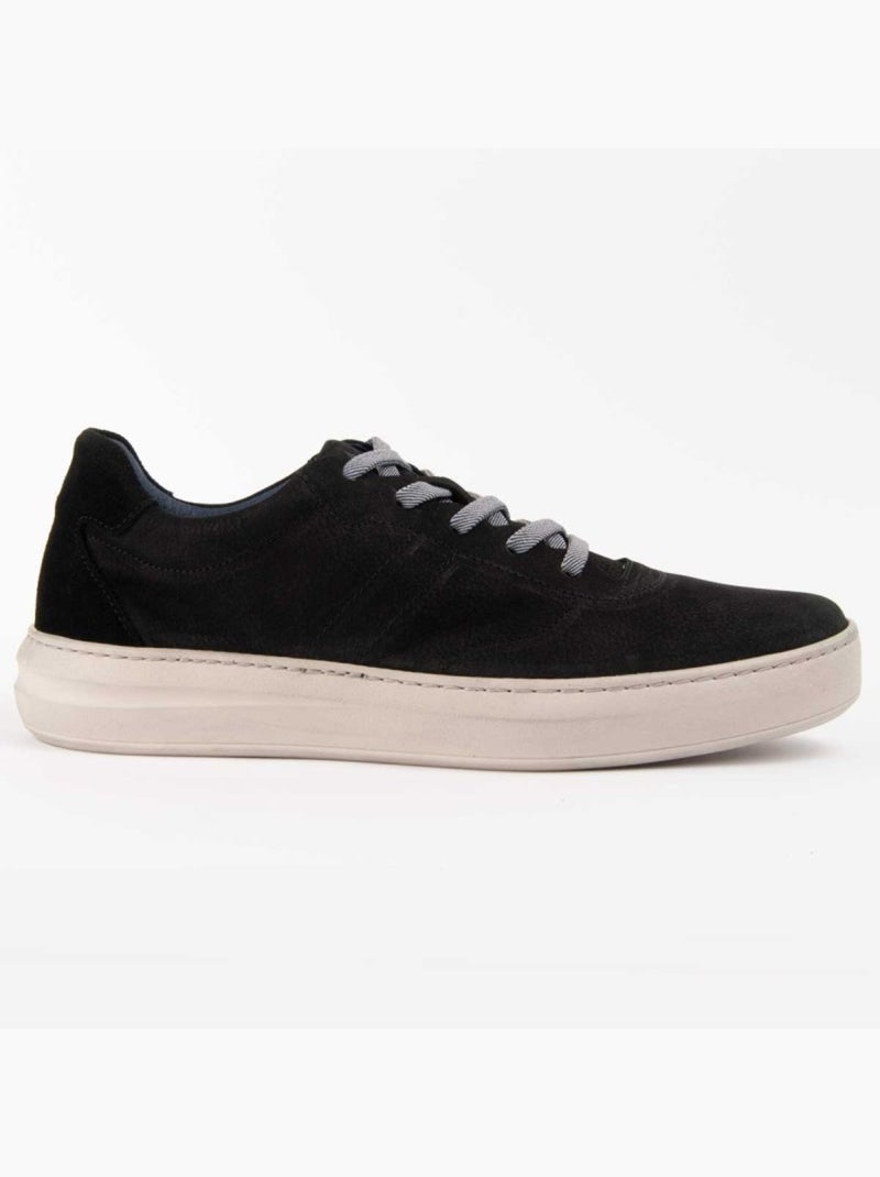 Deportiva Casual Cuero Purapiel Negro - Kiabi