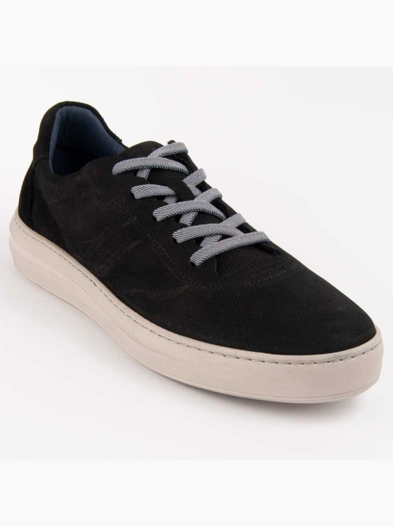 Deportiva Casual Cuero Purapiel Negro - Kiabi
