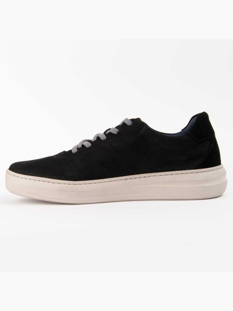 Deportiva Casual Cuero Purapiel Negro - Kiabi