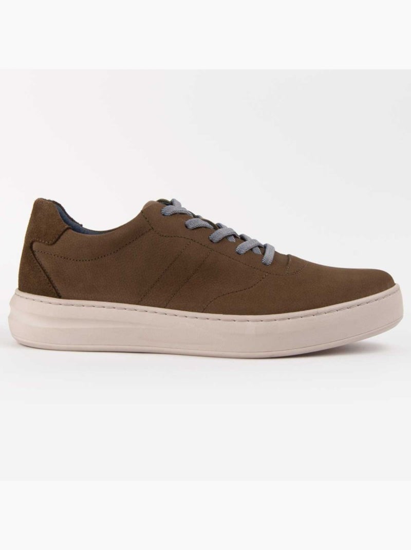 Deportiva Casual Cuero Purapiel Verde - Kiabi