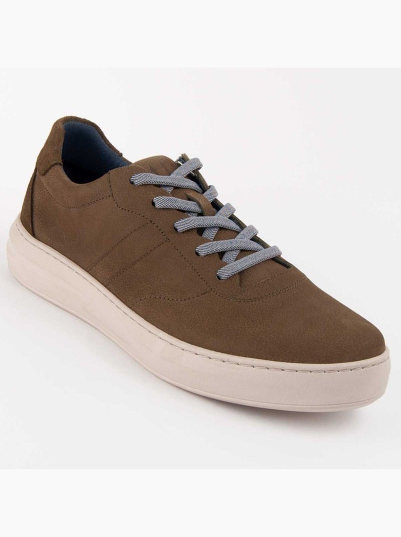 Deportiva Casual Cuero Purapiel Verde - Kiabi