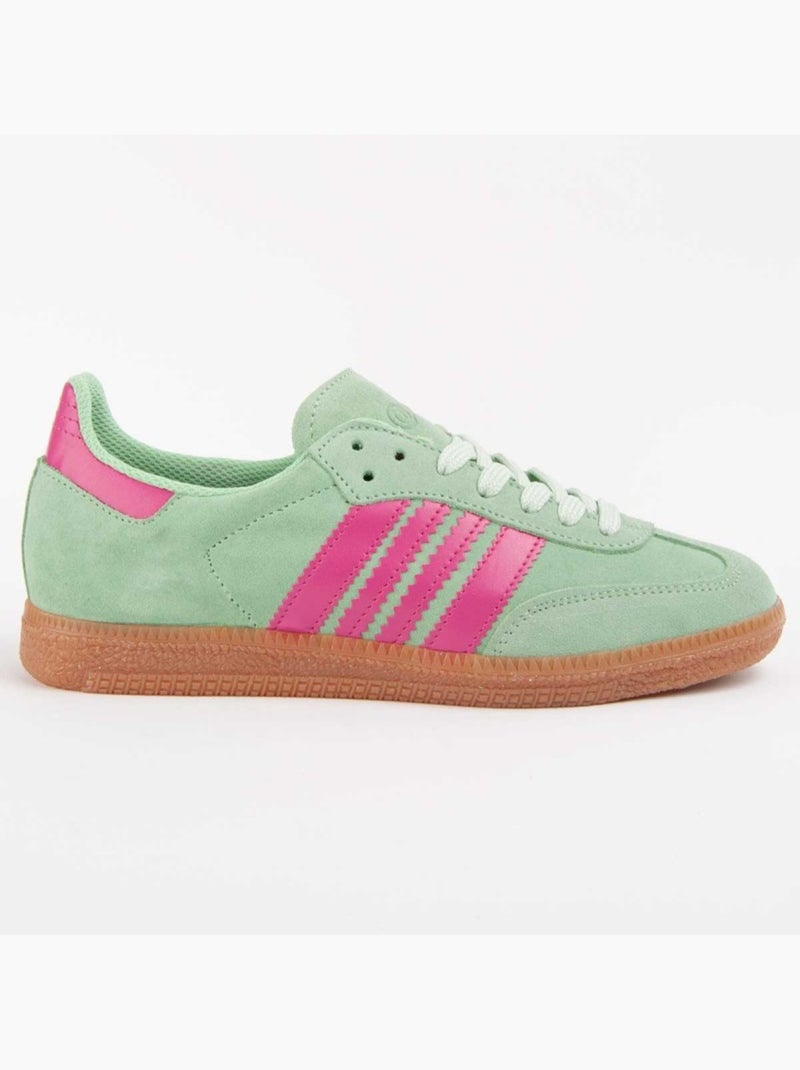 Deportiva Casual Cuero Purapiel Verde - Kiabi