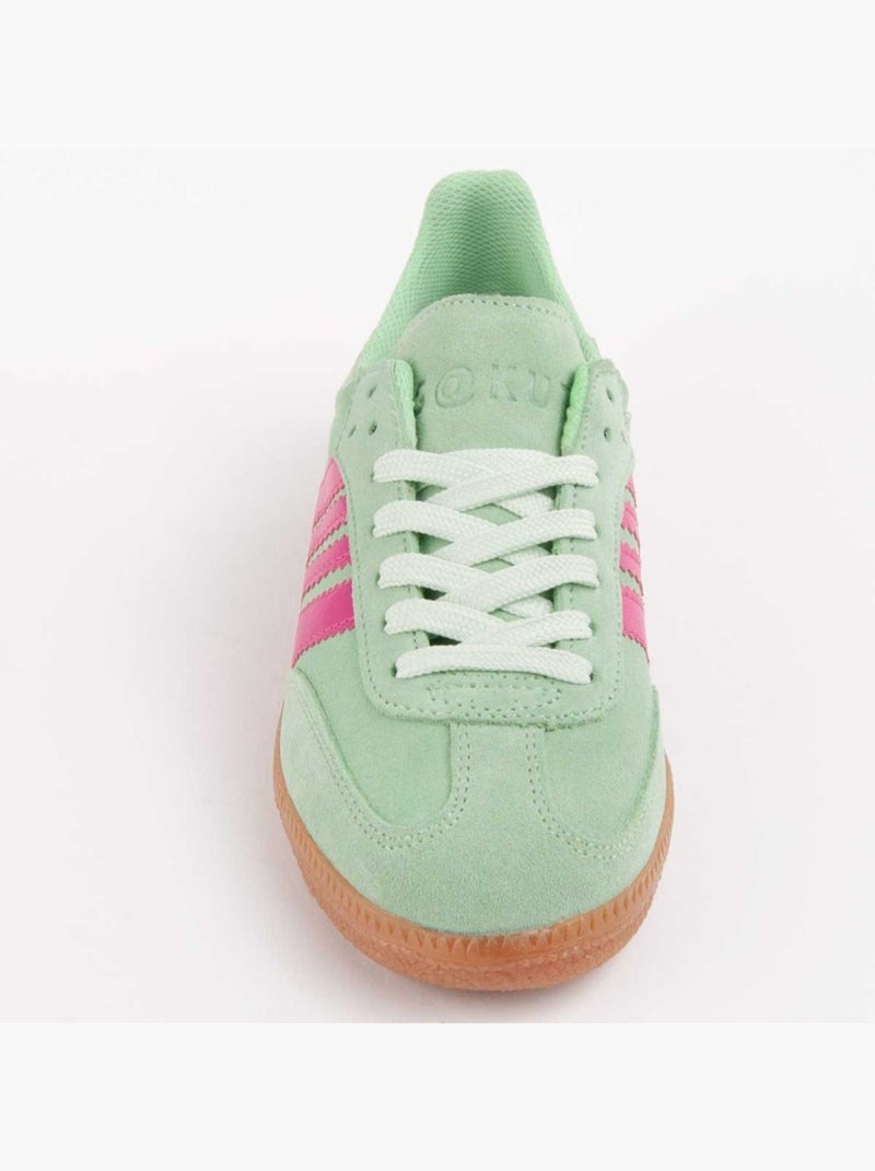 Deportiva Casual Cuero Purapiel Verde - Kiabi