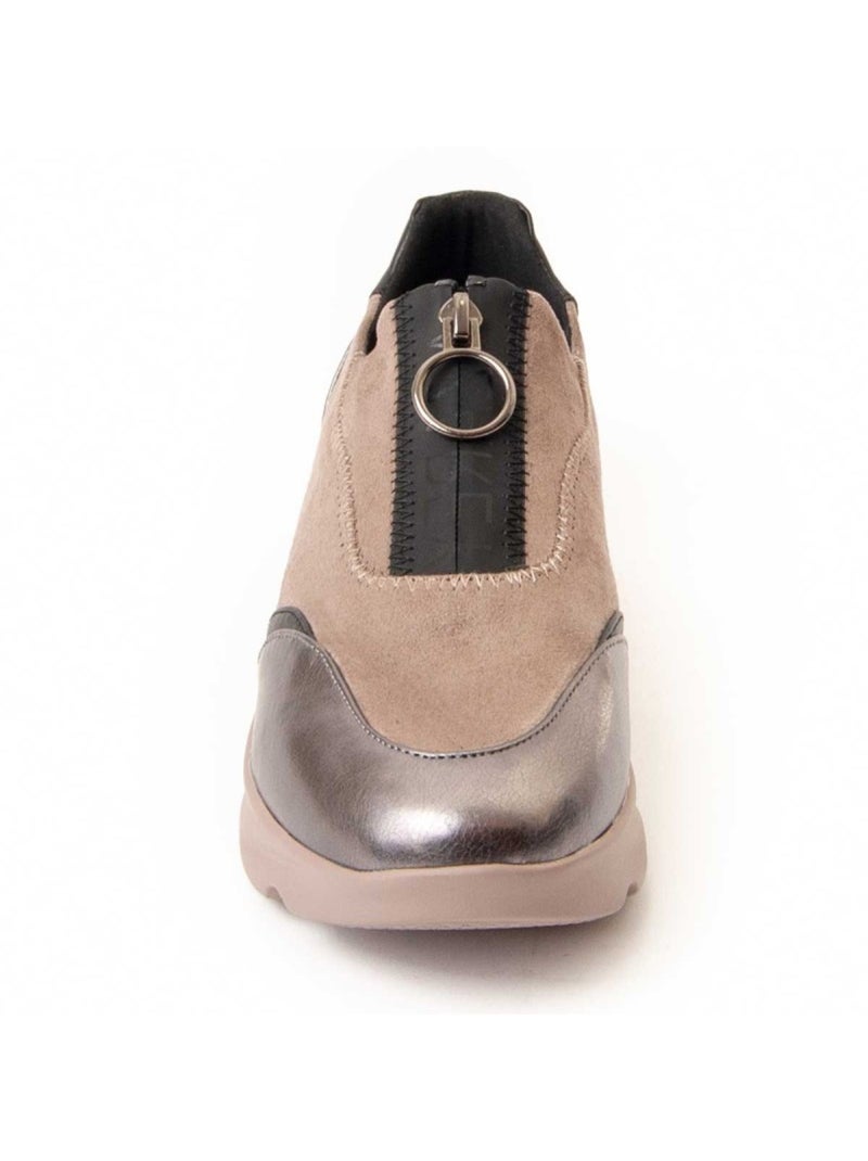 Deportiva Cuña Sintetico Montevita Gris - Kiabi