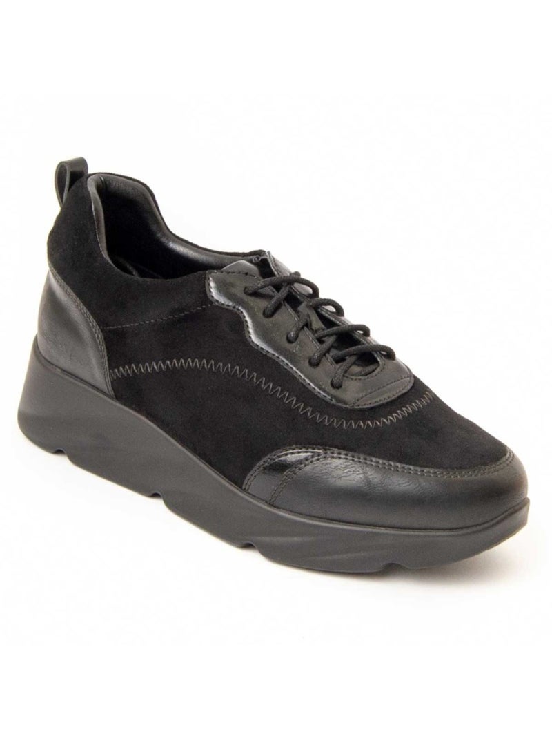 Deportiva Cuña Sintetico Montevita Negro - Kiabi