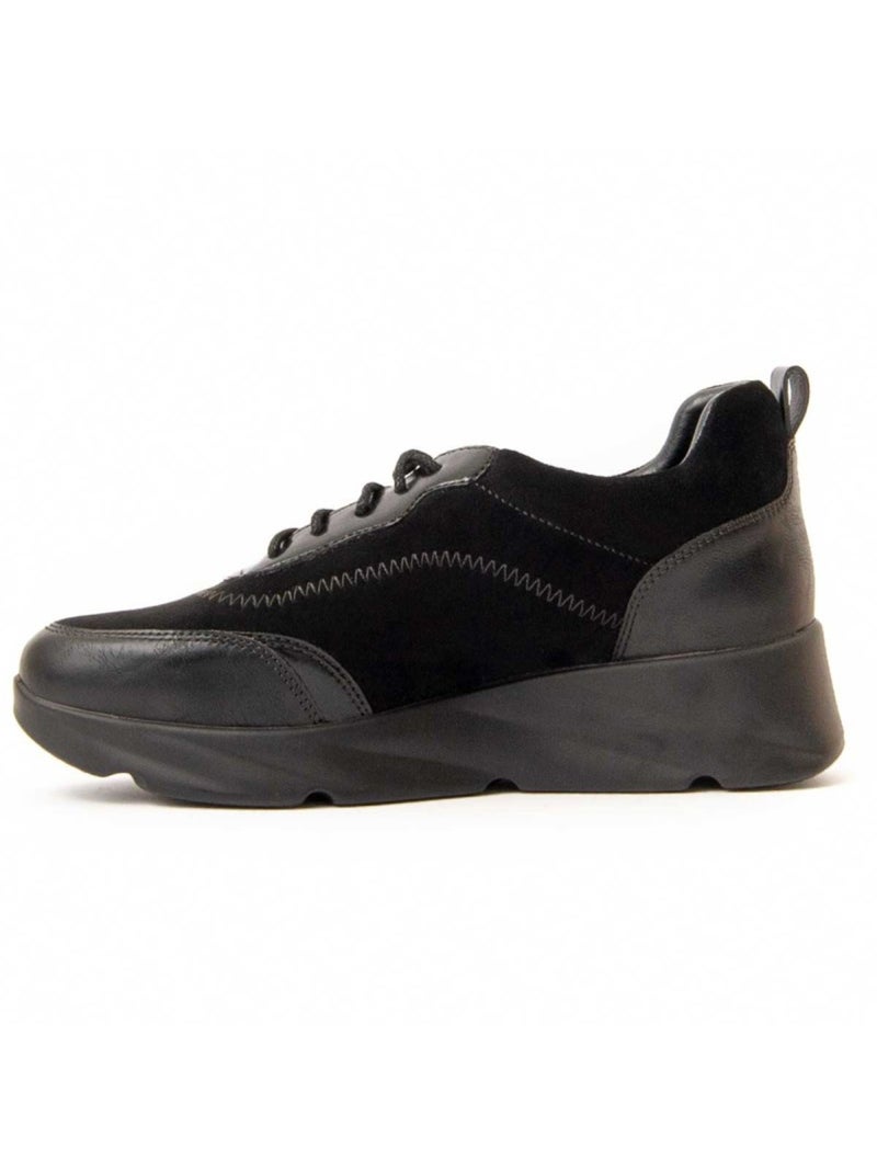 Deportiva Cuña Sintetico Montevita Negro - Kiabi