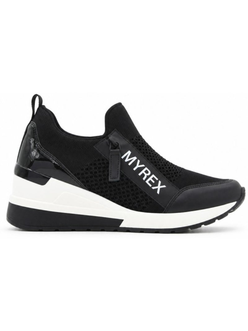 Deportiva cuña sintetico montevita Negro - Kiabi