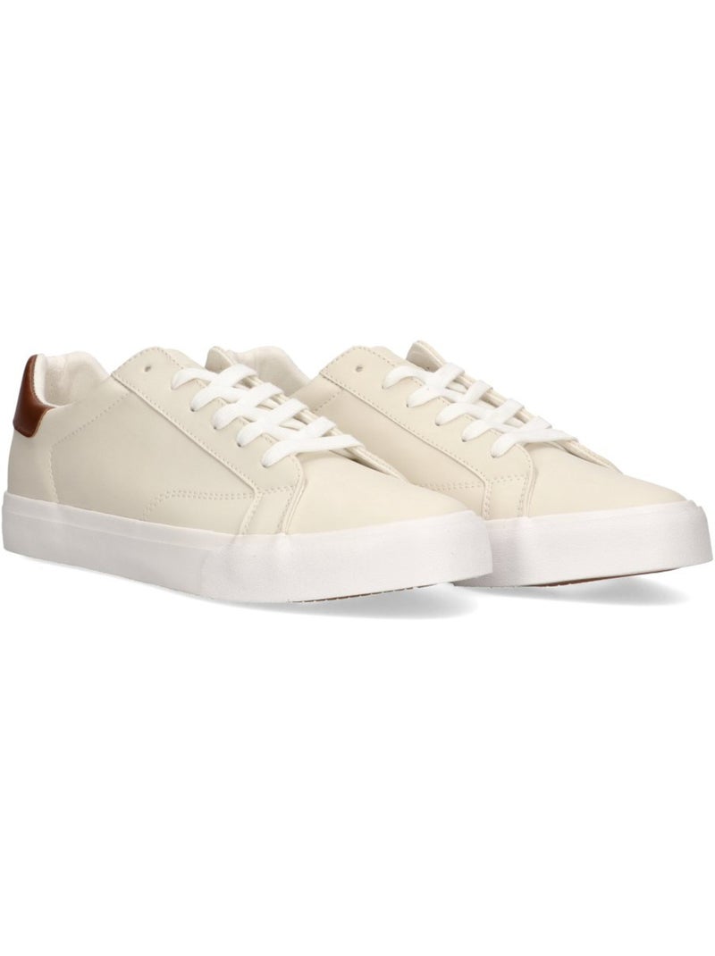Deportivas Basico Hombre Suela Plana - Etika Beige - Kiabi