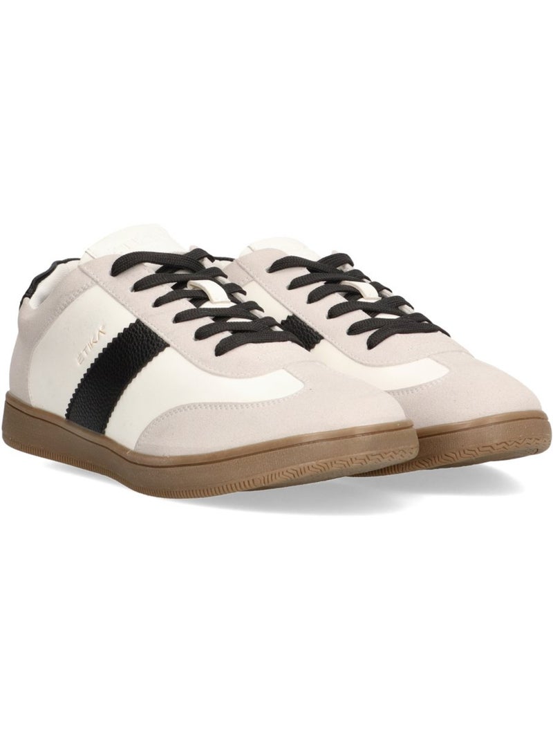 Deportivas Basico Hombre Suela Plana - Etika Blanco - Kiabi