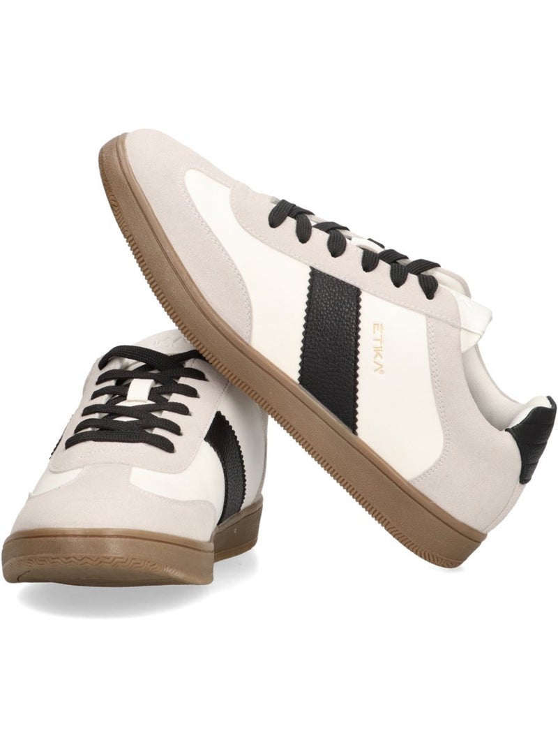 Deportivas Basico Hombre Suela Plana - Etika Blanco - Kiabi
