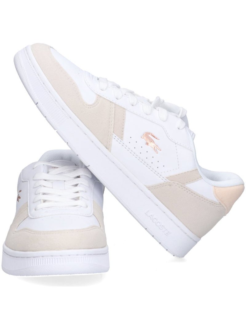 Deportivas Basico Mujer Suela Plana - Lacoste Blanco - Kiabi