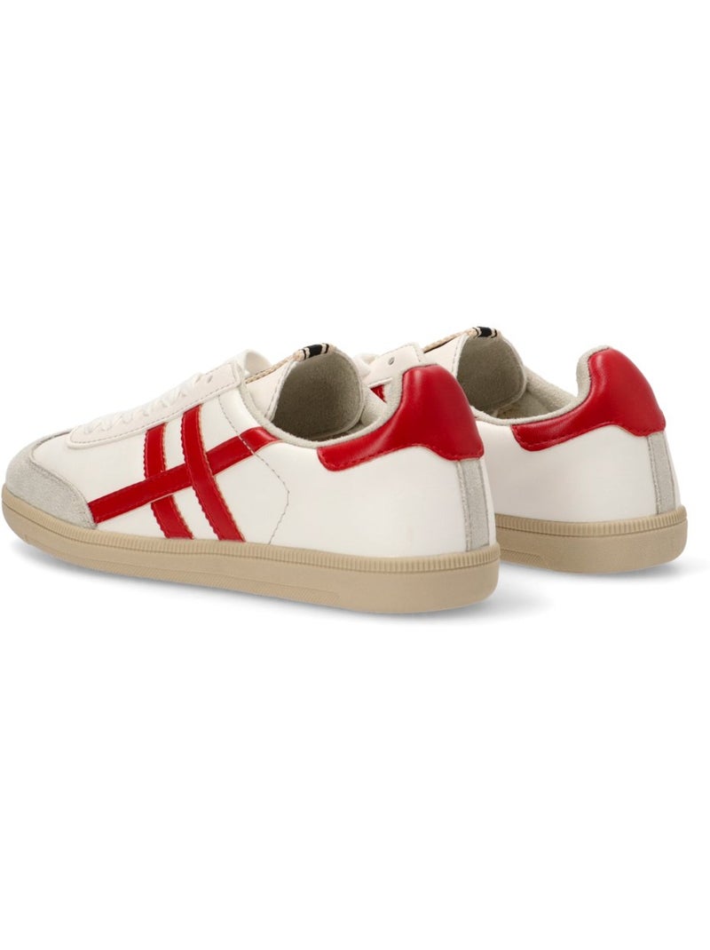 Deportivas basico mujer suela plana - luna trend Rojo - Kiabi