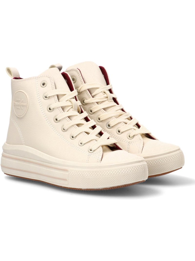 Deportivas Basket Mujer Suela Doble - Etika Beige - Kiabi