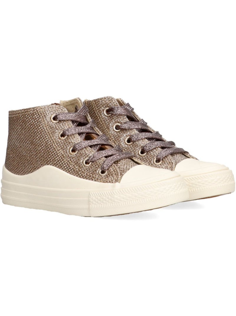 Deportivas Basket Niña Suela Plana - Luna Collection Bronce - Kiabi