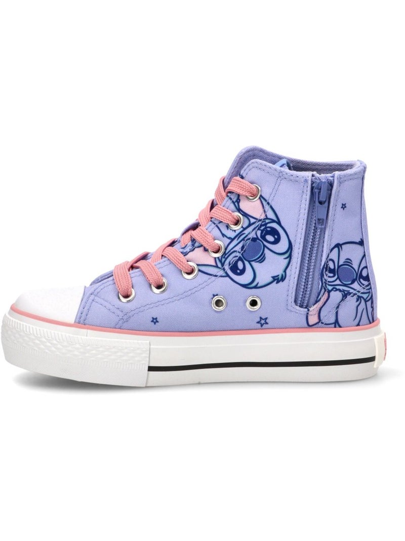 Deportivas Basket Niña Suela Plana - Luna Collection Malva lila - Kiabi