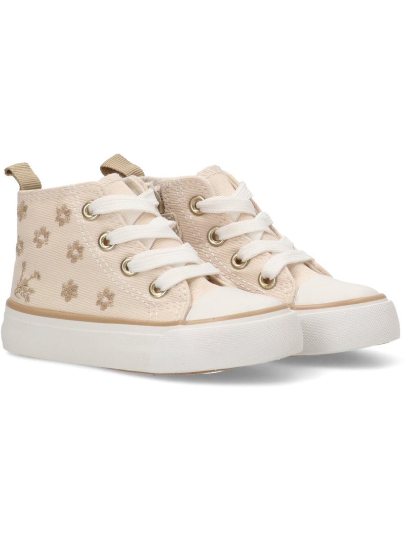 Deportivas Basket Niña Suela Plana - Luna Kids Beige - Kiabi