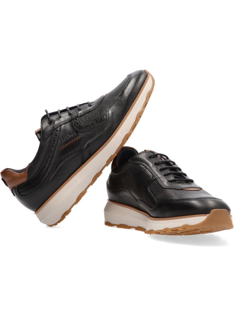 Deportivas Casual Hombre Suela Plana - Fluchos Negro - Kiabi