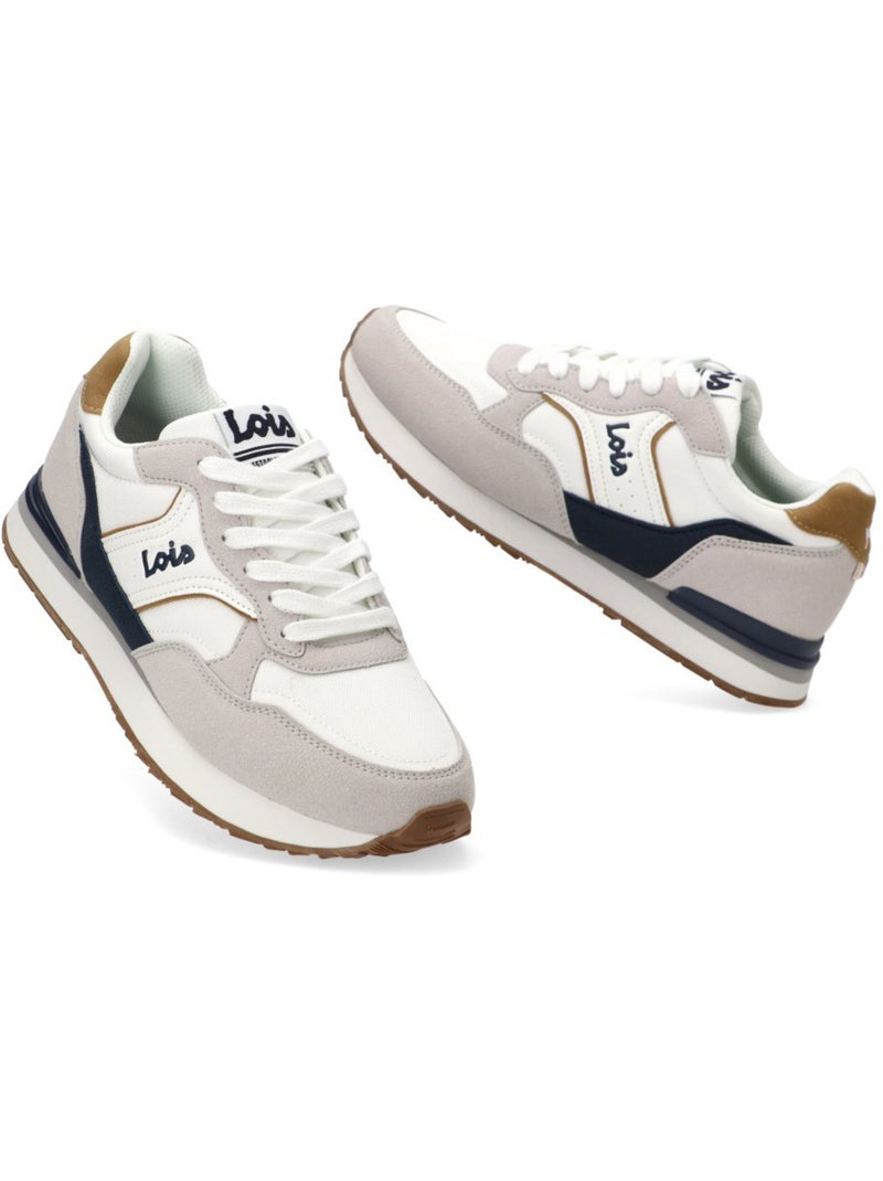 Deportivas Casual Hombre Suela Plana - Lois Blanco - Kiabi