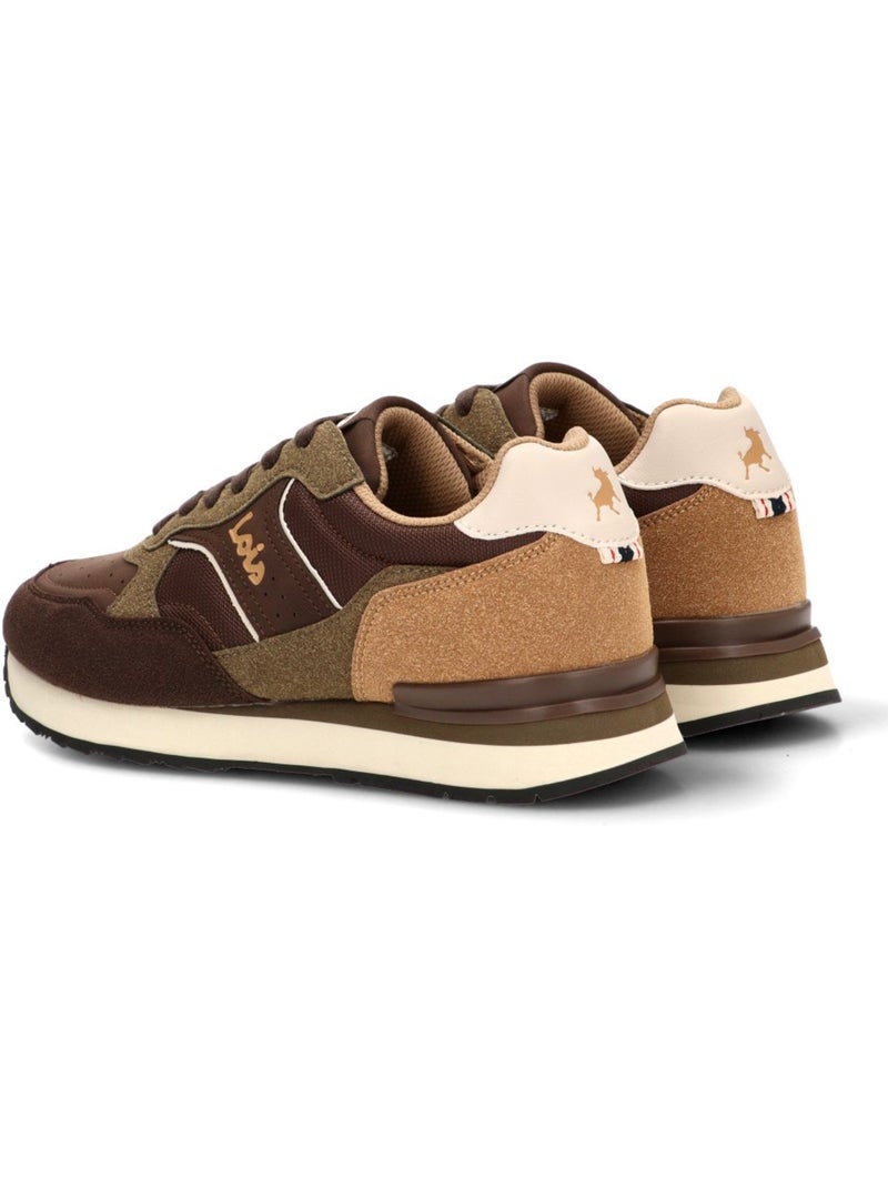 Deportivas casual hombre suela plana - lois Marrón - Kiabi