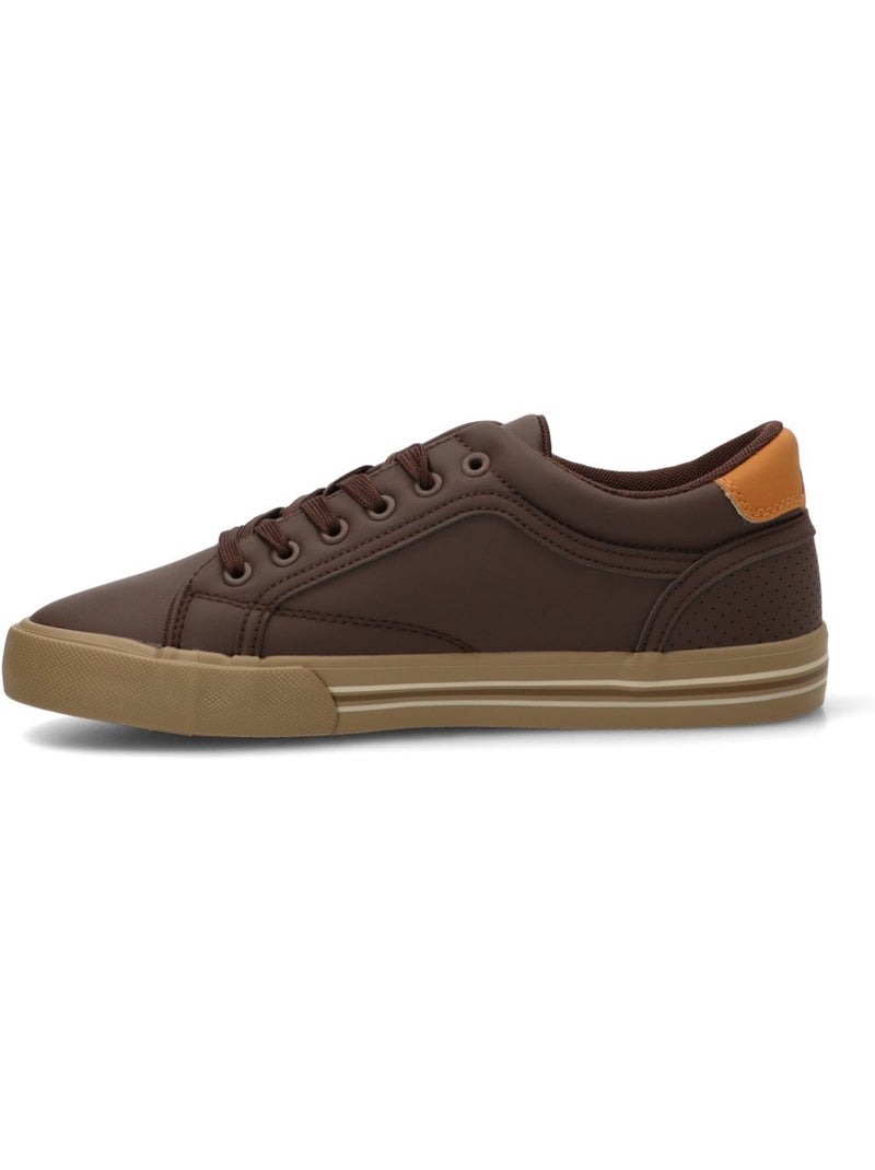 Deportivas casual hombre suela plana - lois Marrón - Kiabi