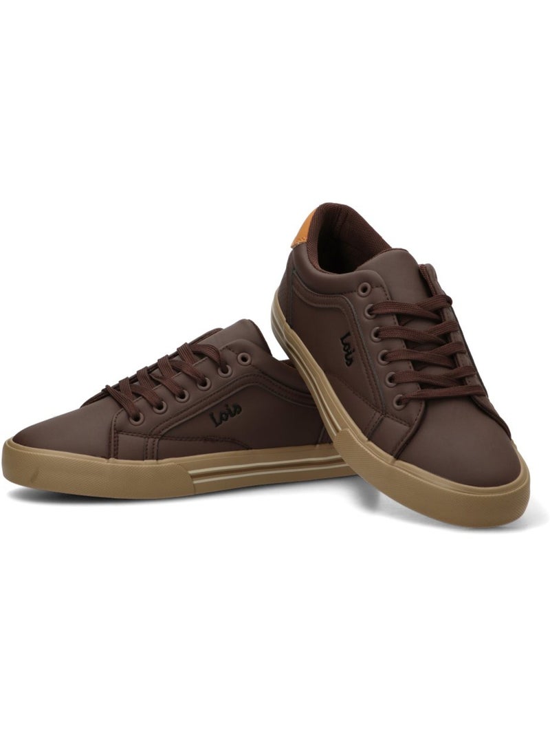 Deportivas casual hombre suela plana - lois Marrón - Kiabi