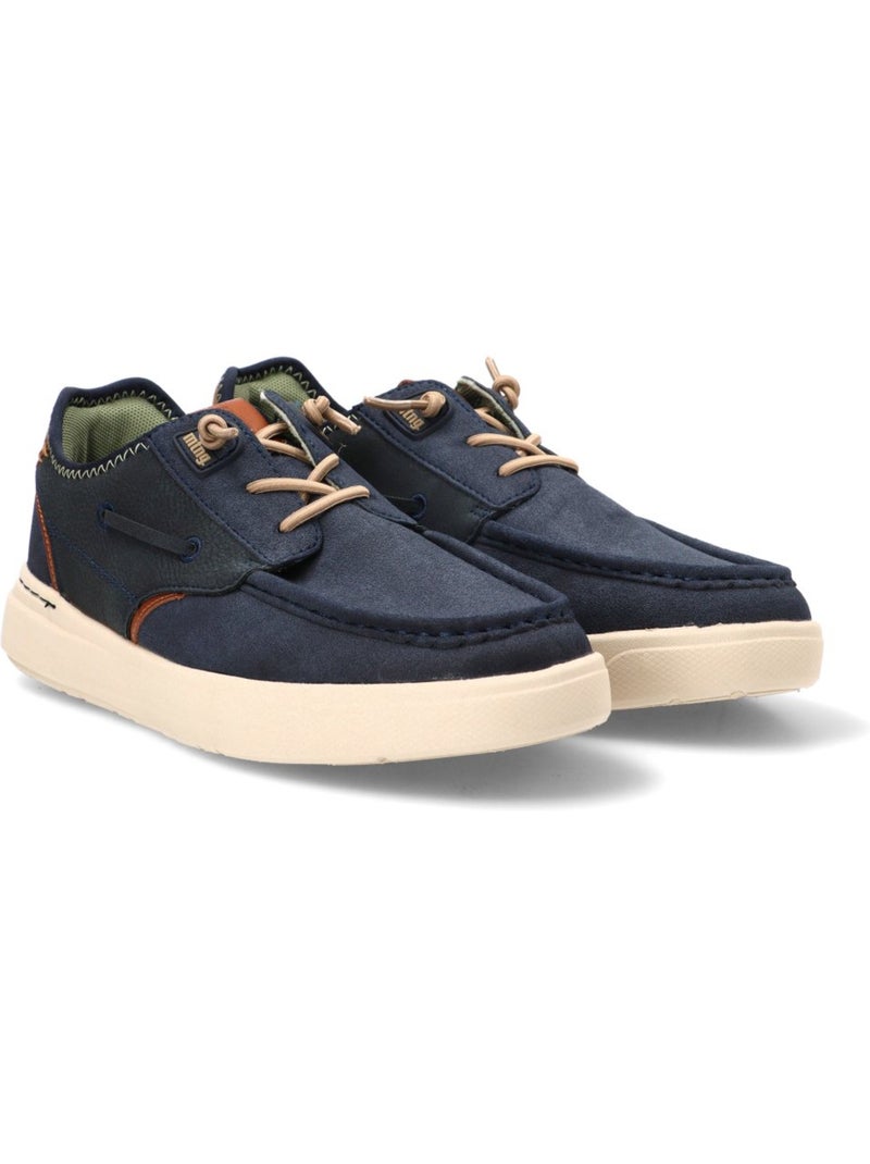 Deportivas casual hombre suela plana - mustang Azul marino - Kiabi
