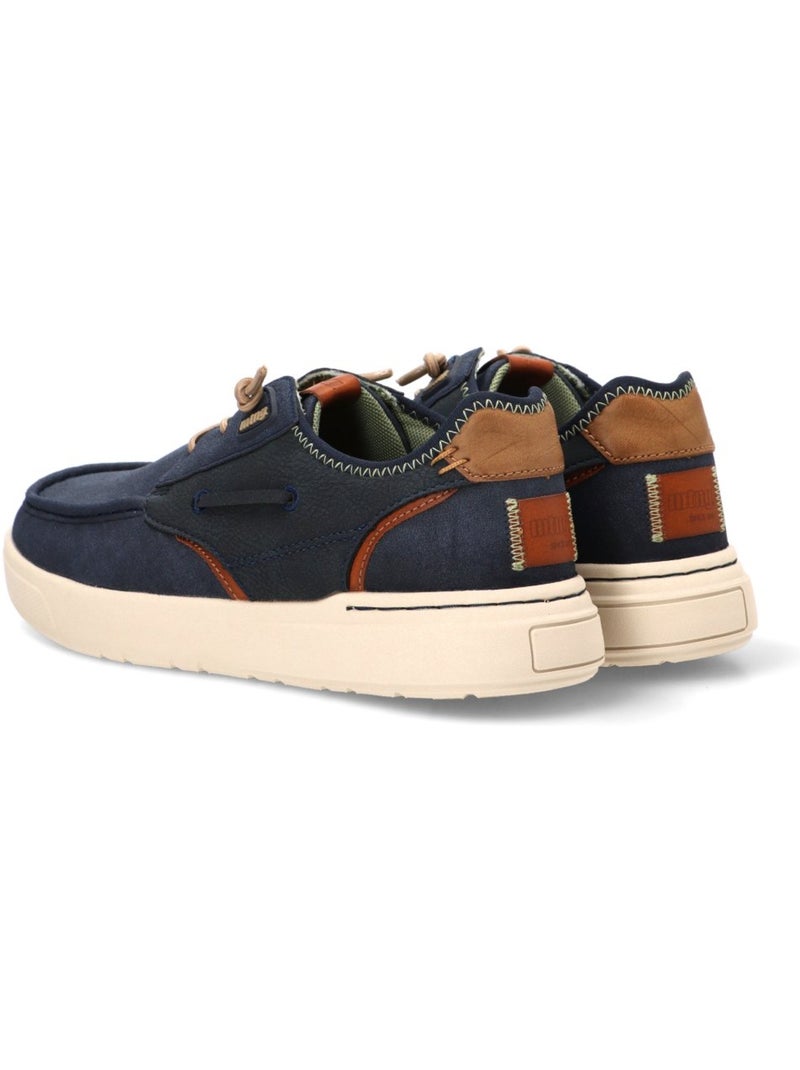 Deportivas casual hombre suela plana - mustang Azul marino - Kiabi
