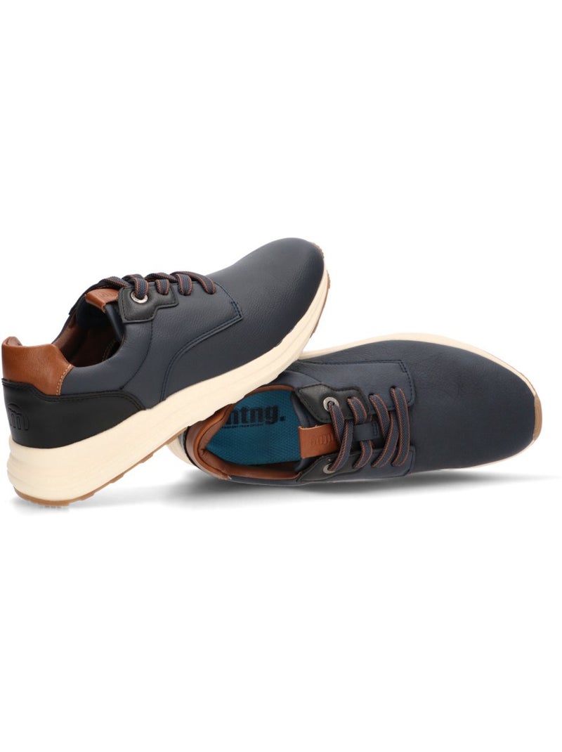 Deportivas Casual Hombre Suela Plana - Mustang Azul marino - Kiabi