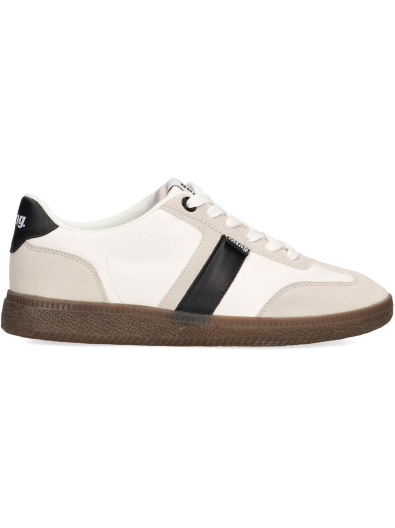Deportivas casual hombre suela plana - mustang Blanco - Kiabi