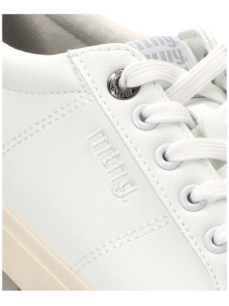 Deportivas Casual Hombre Suela Plana - Mustang Blanco - Kiabi
