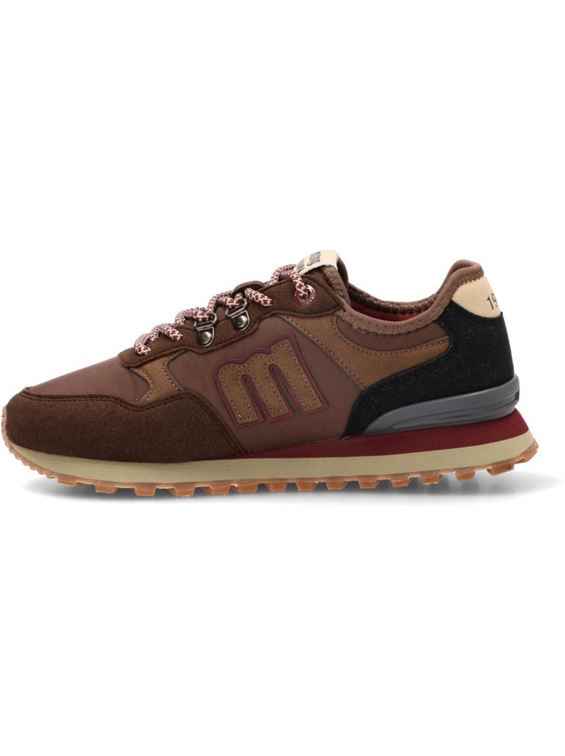 Deportivas casual hombre suela plana - mustang Marrón capuchino - Kiabi