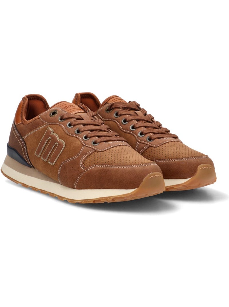 Deportivas casual hombre suela plana - mustang Marrón claro - Kiabi